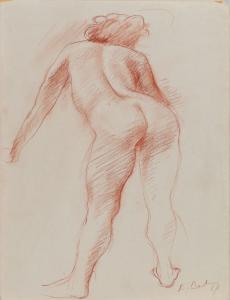 Female Nude Seen from the Back Leaning Forward (Babin, 1967)