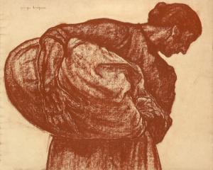 Woman with Bundle of Laundry (Dorignac)