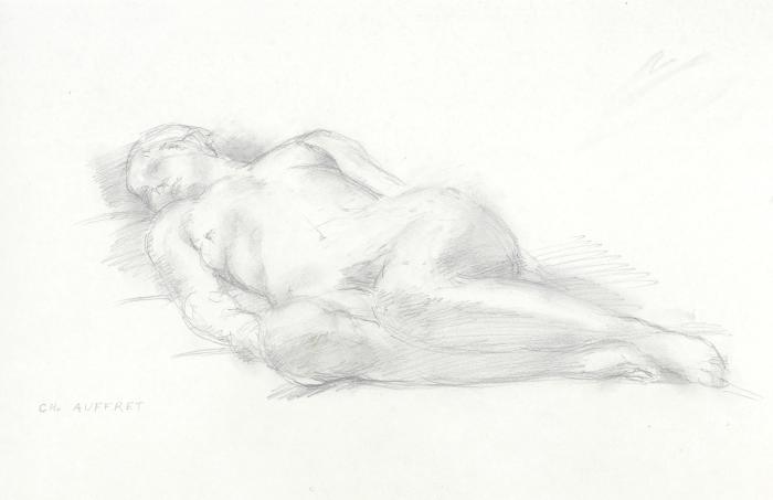 Femme allongée (Auffret)